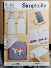 Simplicity 9878 Sew Pattern Kitchen Accessories Dish Towel Pot Holder Trivet