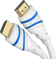 KabelDirekt – 10K & 8K HDMI Cable, HDMI 2.1 b – 4m, Available in 0.5-5m – Certified, Developed in Germany (Ultra High Speed Cable, for PC, PS5 or Xbox, Monitor or TV – White)