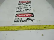 Accuform LELC028 Danger High Voltage Vinyl Adhesive Electrical Sign Lot Of 5