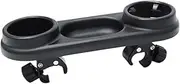 Baby Snack Tray, Universal Snack Tray for Stroller, Partition Storage Child Tray with Adjustable Clip Fits Most Types of Strollers with Armrests,Black, Universal Stroller Tray