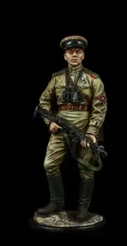 Tin soldier Museum (TOP) Anti-tank Artillery Officer, Red Army, 1943-45 WW2