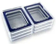 6 x Paradise Mint Brand Single Coin Storage Boxes for NGC Slabs Blue Insert