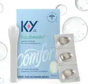 K-Y Liquibeads for Women, Vaginal Moisturizer, Silicone Lube Vaginal Suppository