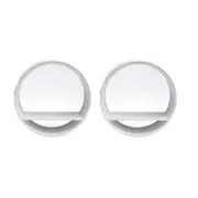 Unigift Home Wall Decor Mirror with Shelf 32cm Assorted 2 Pack