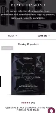 Celestial Black Diamond Lifting & Firming Face Mask