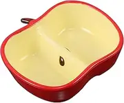 SEWACC Fruit Shaped Decorative Plate Versatile Kitchen Tray for Snacks Appetizers and Photography Cute Serving Dish for Dining Table and Home Decor Red Design