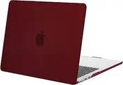 MOSISO Compatible with MacBook Air 13 inch Case 2025 2024 2023 2022 Release M4 A3240 M3 A3113 M2 A2681, Protective Plastic Hard Shell Cover Compatible with MacBook Air 13.6 inch Case, Burgundy