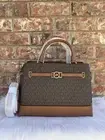 Michael Kors Reed Large CZ Belted Logo Crossbody Satchel Handbag Purse Variation