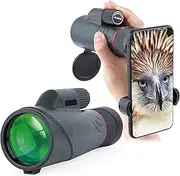 10-20X50 Monocular Telescope, Compact Monocular Zoom with Night Vision Bak4 Prism Fmc Monocular Lens Telescope for Adults Children Bird Watching Travel Tourism Little Surprise