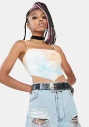 Just Chill Out Tie Dye Crop Top