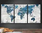Canvas Wall Art Bedroom Wall Decor Blue Pictures for Living Room Office Artwo...