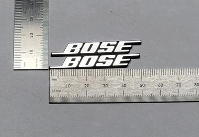 Bose Speaker Badge Logo Emblem Brushed Silver