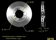 Bendix PRT1750 Disc Brake Rotor For 86-90 Colt Cordia Mirage Summit Tredia