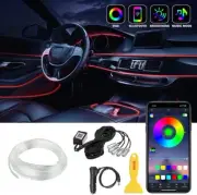 6m RGB Lamp Car APP Music Control Atmosphere Interior Ambient LED Strip Lights