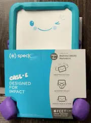 ⚡️Speck Case-E Case w/ Microban iPad mini 4 (2019) Aquamarine Teal & Purple