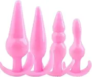 Anal Plug Sex Toys Vibrator Anal Plug 4pcs Funny Butt Plug Backcourt Waterproof Silicagel Comrades Adult Products Set Stick Training Kit