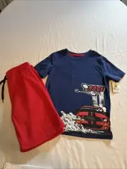 Highland Orginal’s Race Racing Car Boys Short Outfit Size 7 NWT!