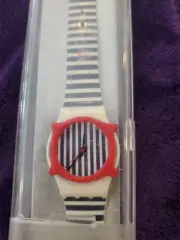 Rare Vintage Swatch Watch Swiss Made New In Box With Paperwork.