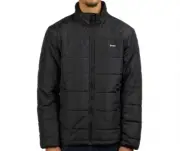BRIXTON Men's CASS Puffer Jacket - Black - Small - NWT