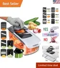Mandoline Slicer for Kitchen, Cucumber Slicer, Cheese Grater Vegetable Spiral...