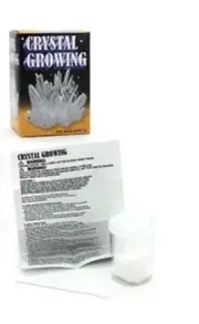 CRYSTAL GROWING CLEAR CRYSTALS NOVELTY TOY SCIENCE EDUCATIVE BRAIN HOBBY KIDS