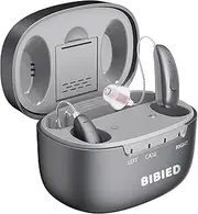 [BIBIED] OTC Hearing Aids – Rechargeable Hearing Aids for Seniors & Adult with Smart Noise Reduction, Superior Sound Quality, Self-Fit, Nearly Invisible & Comfortable, for Mild to Moderate Hearing Loss