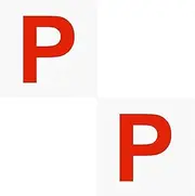 Magnetic Learner Driver Plates, 2 Pack Fully Magnetic Car Red P Plates，Learning Learner Driver Magnetic Plates Red P