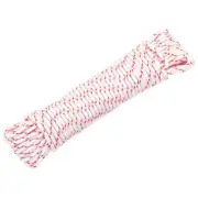 vidaXL Pull Starter Cord White and Red Ø3 mm 10 m Nylon