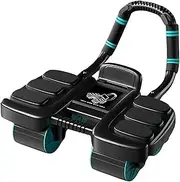 Gym Premium Ab Roller Automatic Rebound Ab Roller - Elbow Support Abdominal Curling Fitness Tool, Dual Wheel Stability Abdominal Trainer for Home and Gym Workouts(Black)