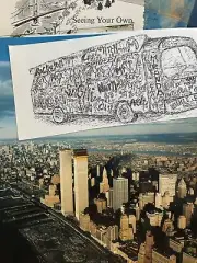 Junk Journal URBAN EXPLORER theme, lot 9 of 50 book pages & cut-outs, travel