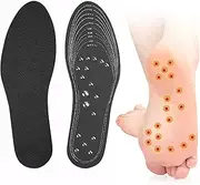 JSHshield Acupressure Magnetic Insoles/Inserts,Foot Massage Shoe-pad,Reflexology Acupressure Insoles Plantar Fasciitis Foot Health Care,Massaging Insoles for Men & Women