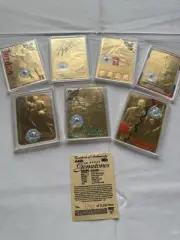 1998 Fleer Michael Jordan 23k Gold Gemstone 7 Card Limited Mint # 1550 / 2323