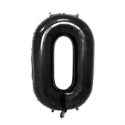 Catzon Number Balloons Giant Jumbo Number Foil Mylar Balloons for Birthday and Anniversary Decorations -Black