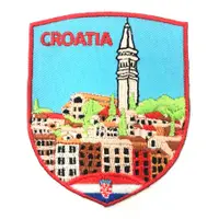 在飛比找有閑購物優惠-克羅埃西亞 城市刺繡貼布 電繡貼 背膠補丁 地標刺繡士氣章 