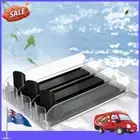 Beverage Rack Soda Can Bottle Pusher for Refrigerator(Black 310mm 3 sets ) *