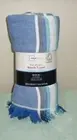 Mainstays Flat Woven Quick Dry Beach Towel 28" x 58" ~ Blue Striped NWT