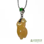 【FUBIBAODING JEWELER 富璧寶鼎珠寶】冰種黃翡唐馬墜(天然A貨 冰種翡翠 送禮 父親節 母親節)