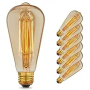 6pcs 4pcs Vintage Edison Bulb E27 St64 40W Chandelier Pendant Lights 220V Lamp Incandescent Light Rope Lamp Holder E27