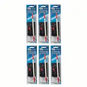 6 X Jarvis Walker Garfish Rigs With Chemically Sharpened Hooks & Beads-Bulk Pack