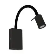 Eglo Tazzoli 3.5W LED Flexible Reading Wall Light with USB Charger