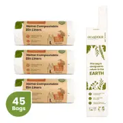 Ecopack 36L Compostable Bin Liners Bundle Large (3 Rolls/45 Bags)