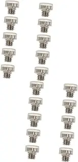 Happyyami 2sets Scissors Replacement Silencers for Haircutting Noise Reducing Metal Bumpers for Grooming Scissors Practical Hairdressing Tool for Quiet Haircuts 10pcs*2