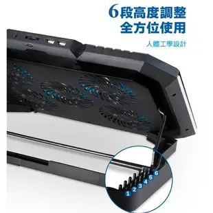 【Esense】RGB電競筆電散熱墊 散熱墊 電競 筆電 RGB 角度可調 G10 RGB風扇 散熱座【APP下單4%點數回饋】