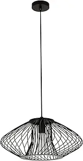 Beacon Lighting Pheonix 1 Light Small Squat Pendant in Black