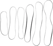 CIYODO Turntable Belt for Record Player 6pcs Rubber Belt Drive for Vinyl Recorder Replacement Accessory