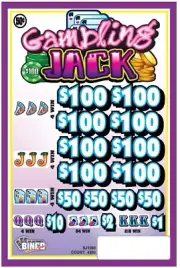 NEW .50c pull tickets**CLEARANCE SALE** GAMBLING JACK .50c - Instant Tabs