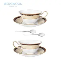 在飛比找ETMall東森購物網優惠-Wedgwood Cornucopia豐饒之角茶杯2杯2碟2