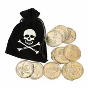 Mini Pirate Drawstring Coin Bag