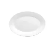 Oneida R4220000368 Royale Bright White 12.625" x 10.75" Oval Porcelain Platter