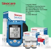 2-in-1 uric acid & blood glucose monitor test gout diabetes 50+50 test strips